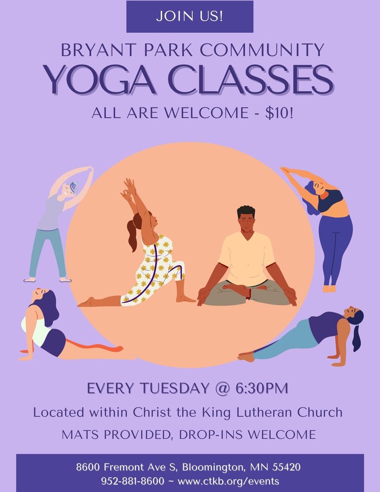 BRYANT PARK COMMUNITY YOGA CLASSES Updated September 2024 Request
