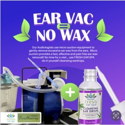 FresHearing - Clean ears sound good! Gentle, pain free ear wax removal.