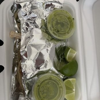El Rinconcito Chapin - Nice packaging. Verde salsa and limes - Latin American Near Me - Cleveland, Ohio