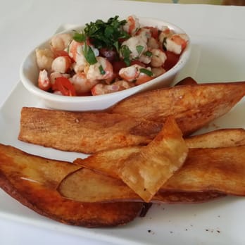 Havana - Shrimp Ceviche with Spicy Yucca Chips - Cuban Near Me - Walnut Creek, California Havana - Shrimp Ceviche with Spicy Yucca Chips - Cuban Near Me - Walnut Creek, California