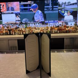 Drink menu and wide range of tvs Drink menu and wide range of tvs
