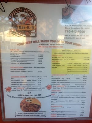 Crazy Ron's BBQ by null