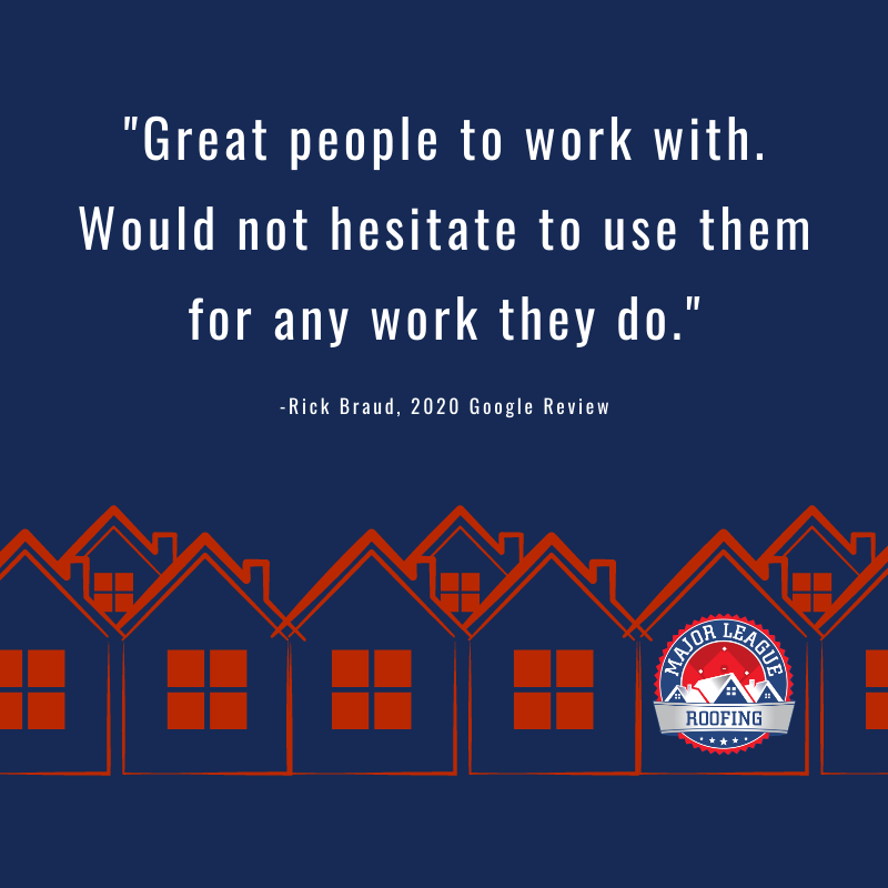 Slide of Major League Roofing