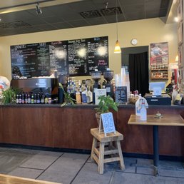 the counter and menus