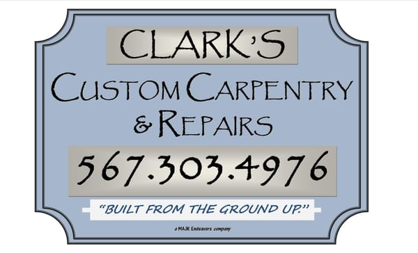 Clark's Custom Carpentry & Repairs Logo