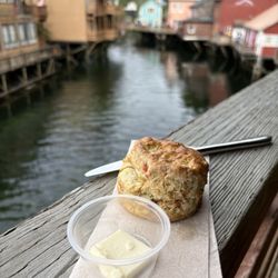 Island Brew Cafe - Salmon and dill scone