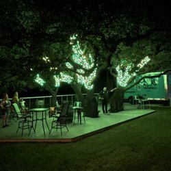 Lucky Brewing - Beer patio at night