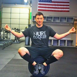 CrossFit Magnitude - Doug enjoying a post-WOD mental cool down!