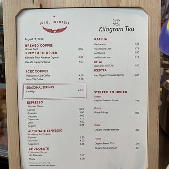 Intelligentsia Coffee - Menu - Coffee & Tea Near Me - Austin, Texas Intelligentsia Coffee - Menu - Coffee & Tea Near Me - Austin, Texas