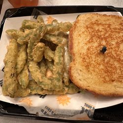 Habit Burger & Grill - The green beans and half a sandwich. The green beans had sandwich guts all over them making them soggy.
