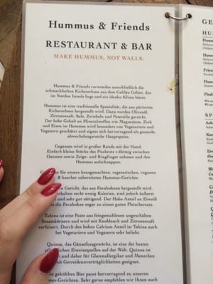 Menu photo 4 Hummus Und Friends Berlin, BE