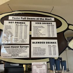 Taste Full Beans - Menu