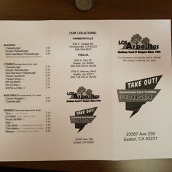 Los Arbolitos - Menu page 2