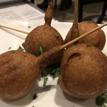 Eureka! - Corn dog lollipops, crunch outside & juicy sausage truly delicious - American Near Me - Berkeley, California