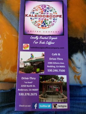 Menu photo 3 Kaleidoscope Coffee Company Redding, CA