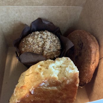 The Daily - Cranberry muffin, orange almond scone, and sea salt chocolate chip cookie - Coffee & Tea Near Me - Charleston, South Carolina The Daily - Cranberry muffin, orange almond scone, and sea salt chocolate chip cookie - Coffee & Tea Near Me - Charleston, South Carolina