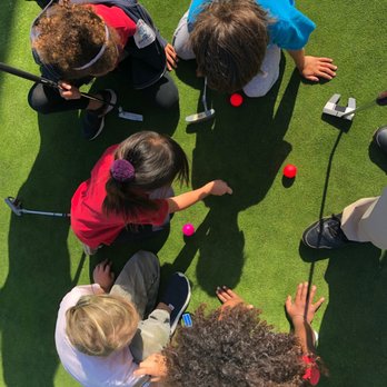 DKM Golf - Teaching our juniors the importance of green maintenance - Golf Lessons Near Me - Los Angeles, California
