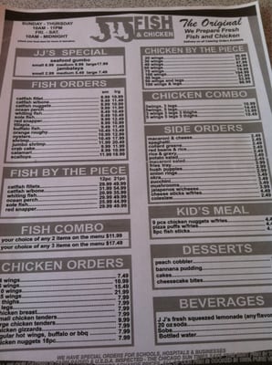 Menu photo 5 JJ Fish & Chicken Vallejo, CA