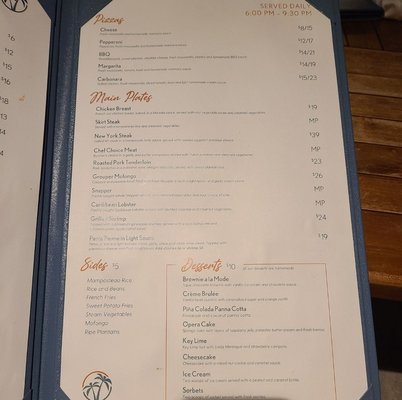 Menu photo 2 Las Palmas Restaurant Guanica, PR