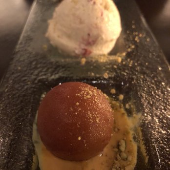 Rasika West End - Gulab jamun with cardamom ice cream!!! - Indian Near Me - Washington, DC, District of Columbia Rasika West End - Gulab jamun with cardamom ice cream!!! - Indian Near Me - Washington, DC, District of Columbia