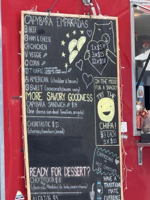 Menu photo 3 Capybara Empanadas Mammoth Lakes, CA