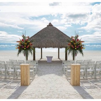 China Rose Florist - Tropical ceremony arrangements for a J.W. Marriott wedding - Florists Near Me - Naples, Florida