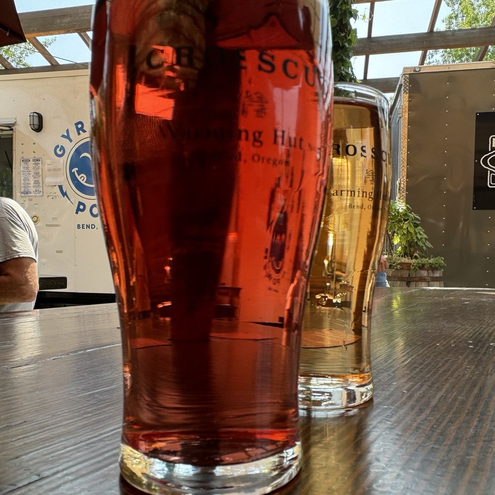 Ciders on the outdoor patio