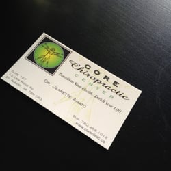 Core Chiropractic - Core Chiropractic Business Card