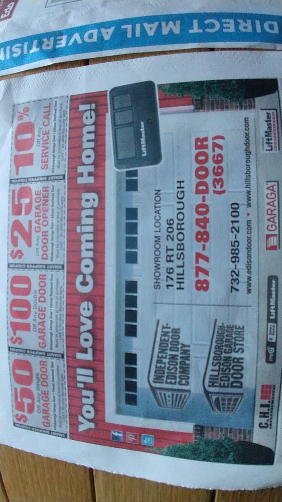 EDISON OVERHEAD DOOR Updated September 2024 15 Photos 256 US