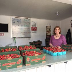 Williamson Family Farms - Counter, prices, gorgeous strawberries!!!