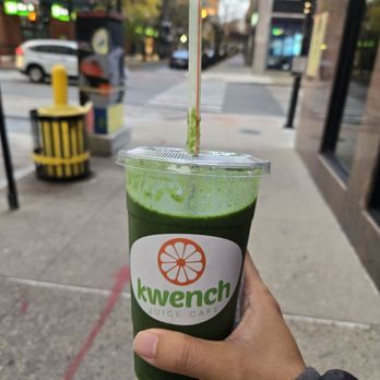 Kwench Juice Cafe - Greens with Spirulina added - Juice Bars & Smoothies Near Me - Providence, Rhode Island