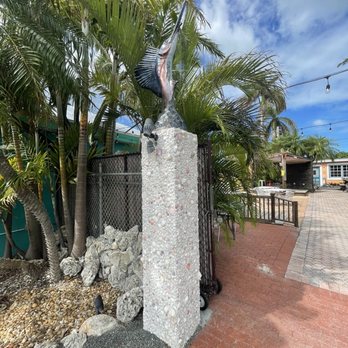Bobalu's Southern Cafe - a pelican perched on a pillar - Southern Near Me - Big Coppitt Key, Florida Bobalu's Southern Cafe - a pelican perched on a pillar - Southern Near Me - Big Coppitt Key, Florida