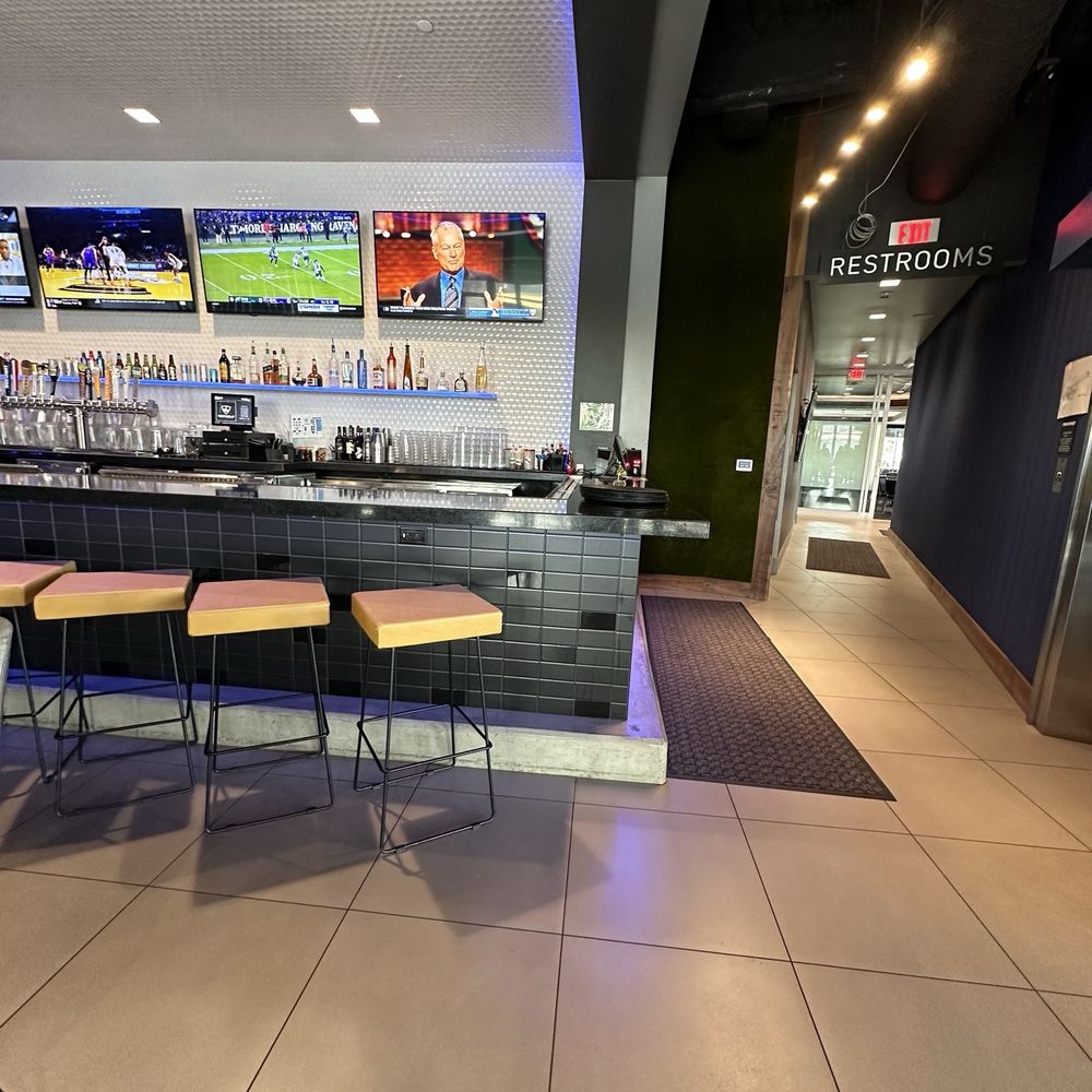 Topgolf - The bar, restrooms located to the right of it - Golf Near Me - Montebello, California Topgolf - The bar, restrooms located to the right of it - Golf Near Me - Montebello, California