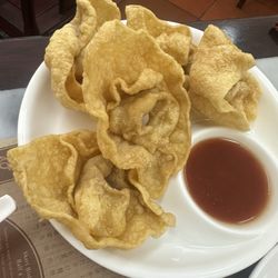 黃枝記粥麵店 - Fried won tons