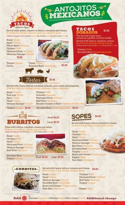 Menu photo 8 El Auténtico Jalisco Aurora, IL