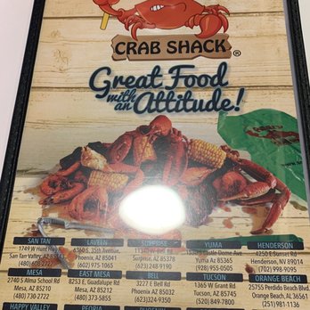Angry Crab Shack - Great menu which is easy to order. - Seafood Near Me - Henderson, Nevada Angry Crab Shack - Great menu which is easy to order. - Seafood Near Me - Henderson, Nevada