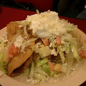 La Estrella Restaurant - Hard shell tacos with potato - Mexican Near Me - Los Angeles, California