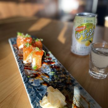 Zaoh Restaurant - a plate of sushi and a can of soda - Sushi Bars Near Me - San Francisco, California Zaoh Restaurant - a plate of sushi and a can of soda - Sushi Bars Near Me - San Francisco, California