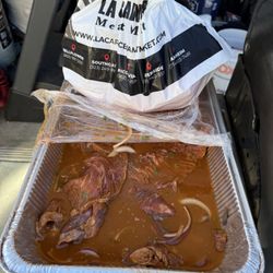 La Carniceria Meat Market South Gate - Meat soaking in the delicious marinade