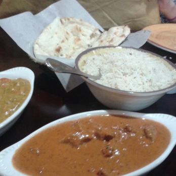 India Grill - The two dishes shown are the lamb Tikka Masala and the Vegetarian Meal for one person. Also shown is naan and rice. - Indian Near Me - Billings, Montana India Grill - The two dishes shown are the lamb Tikka Masala and the Vegetarian Meal for one person. Also shown is naan and rice. - Indian Near Me - Billings, Montana