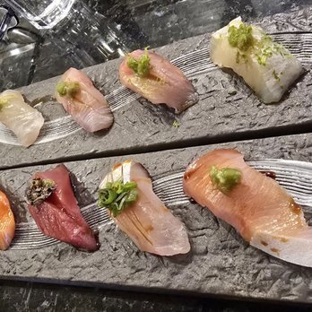 Asaka Sushi - Half of the Omakase nigiri selection. - Sushi Bars Near Me - Centennial, Colorado