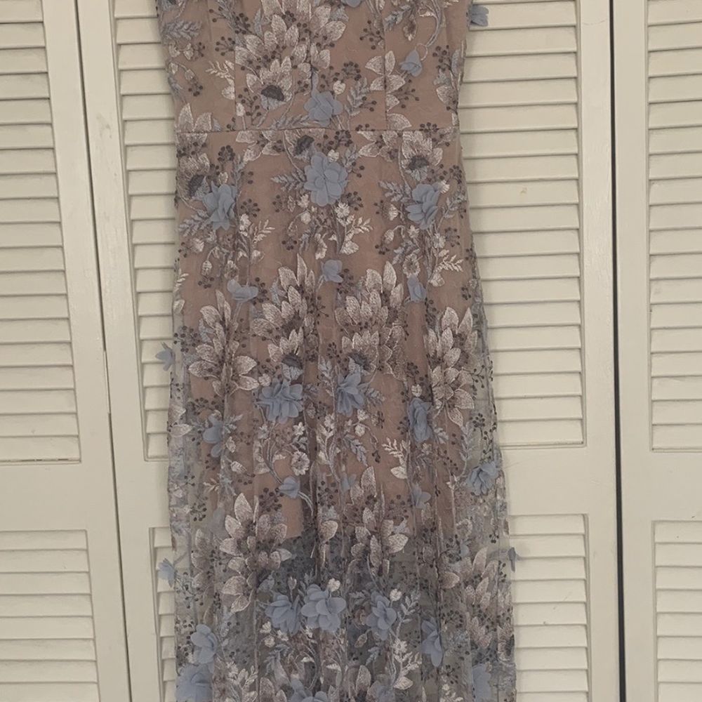 Best Alteration - Anthropology Floral Appliqué dress hemmed - Sewing & Alterations Near Me - Alameda, California