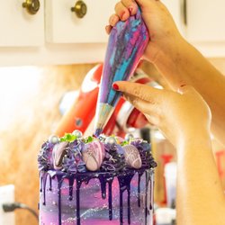 Yubana's Creations - Here is a photo of me working on a cake for a client.