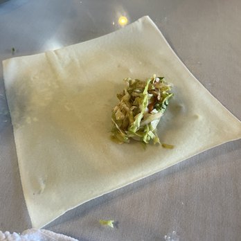 Yang's Kitchen - Spring roll being made. - Dim Sum Near Me - Carson City, Nevada
