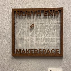North End Makerspace - Laser cut map