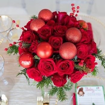 De La Fleur Flowers & Events - Christmas baby shower arrangement - Florists Near Me - Turlock, California De La Fleur Flowers & Events - Christmas baby shower arrangement - Florists Near Me - Turlock, California