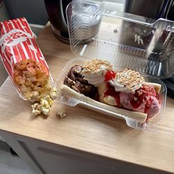 Sno-Ball Too - Fresh Popcorn & Banana Split