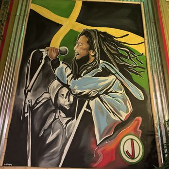 Jerk At Nite - Bob Marley mural - Caribbean Near Me - Baltimore, Maryland