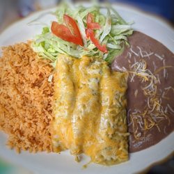 La Casita 3 - Green Chicken Enchiladas