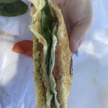 Beach Hut Deli - Cross section cali caprese. I'd ask for less cheese next time but that's just my personal preference. - Sandwiches Near Me - Roseville, California Beach Hut Deli - Cross section cali caprese. I'd ask for less cheese next time but that's just my personal preference. - Sandwiches Near Me - Roseville, California